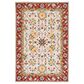 Safavieh Micro-Loop 4" x 6" Beige and Rust Area Rug, , large