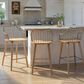 Hearth and Haven Winston Counter Stool in White Washed and Antique Copper, , large