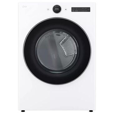 LG 7.4 Cu. Ft. Smart Front Load Gas Dryer with Sensor Dry and Steam in White, , large
