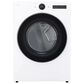 LG 7.4 Cu. Ft. Smart Front Load Gas Dryer with Sensor Dry and Steam in White, , large
