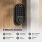 TP-Link Tapo Smart Wi-Fi Door Lock with Built-in Doorbell in Black, , large
