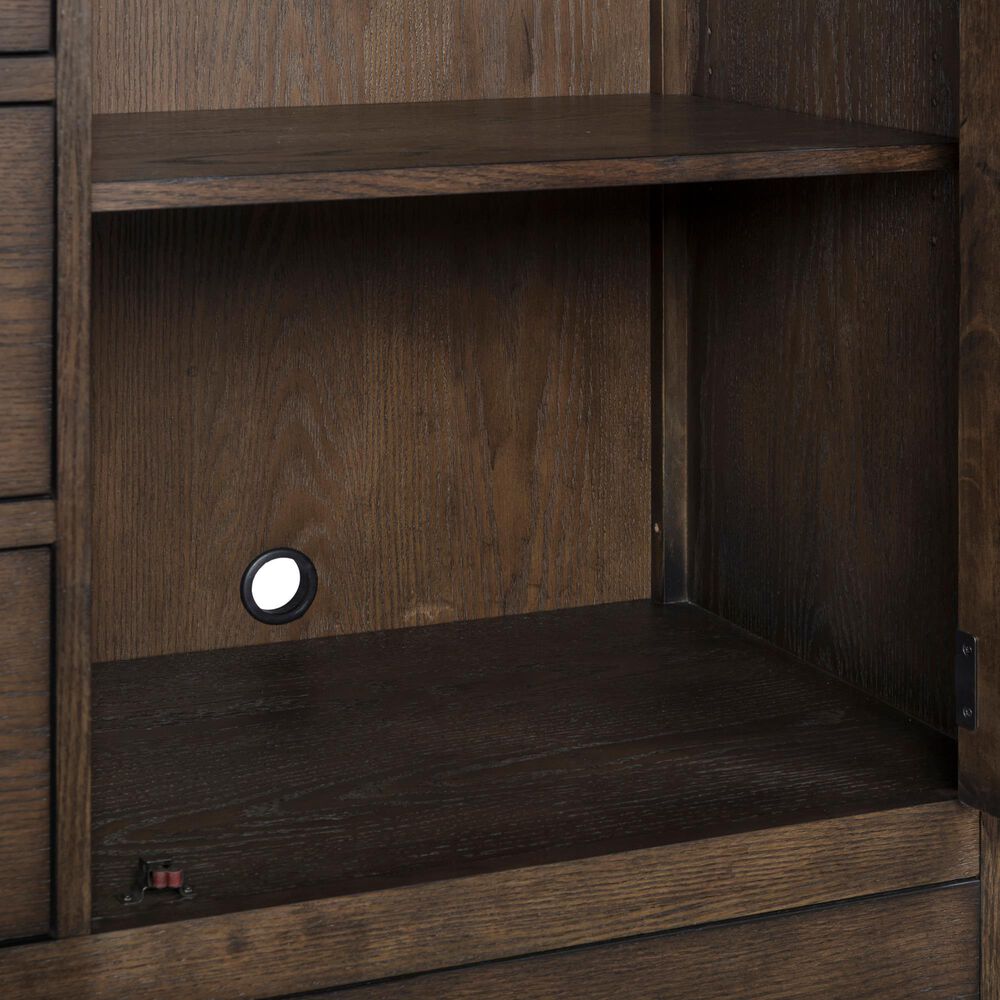 Riva Ridge Oxford 4 Drawer Chiffarobe with Clothing Rod in Cocoa, , large