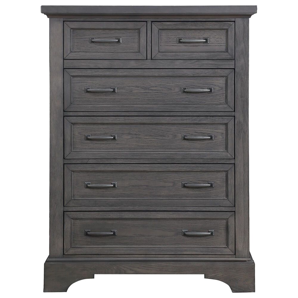 Davis International Prescott 5 Piece King Storage Bedroom Set in Gray Oak, , large