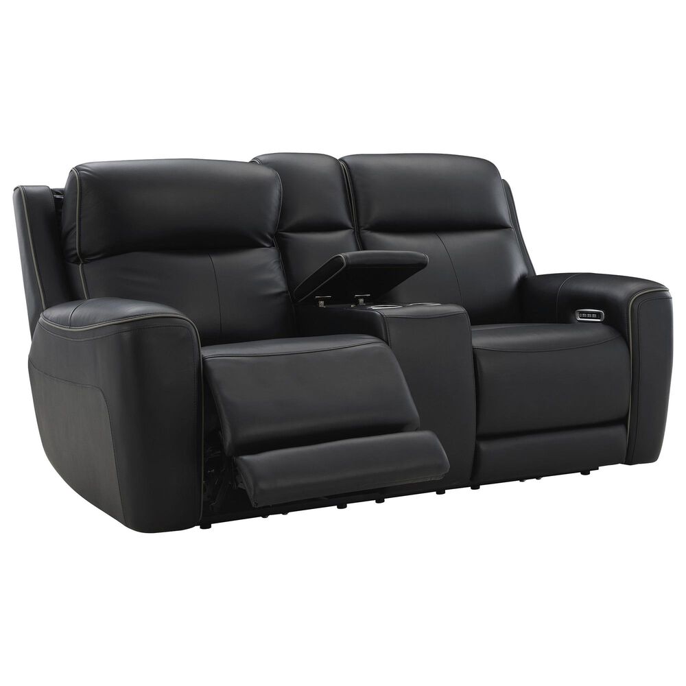 Ashley 5Z-Comfort Power Reclining Loveseat Console in Onyx, , large