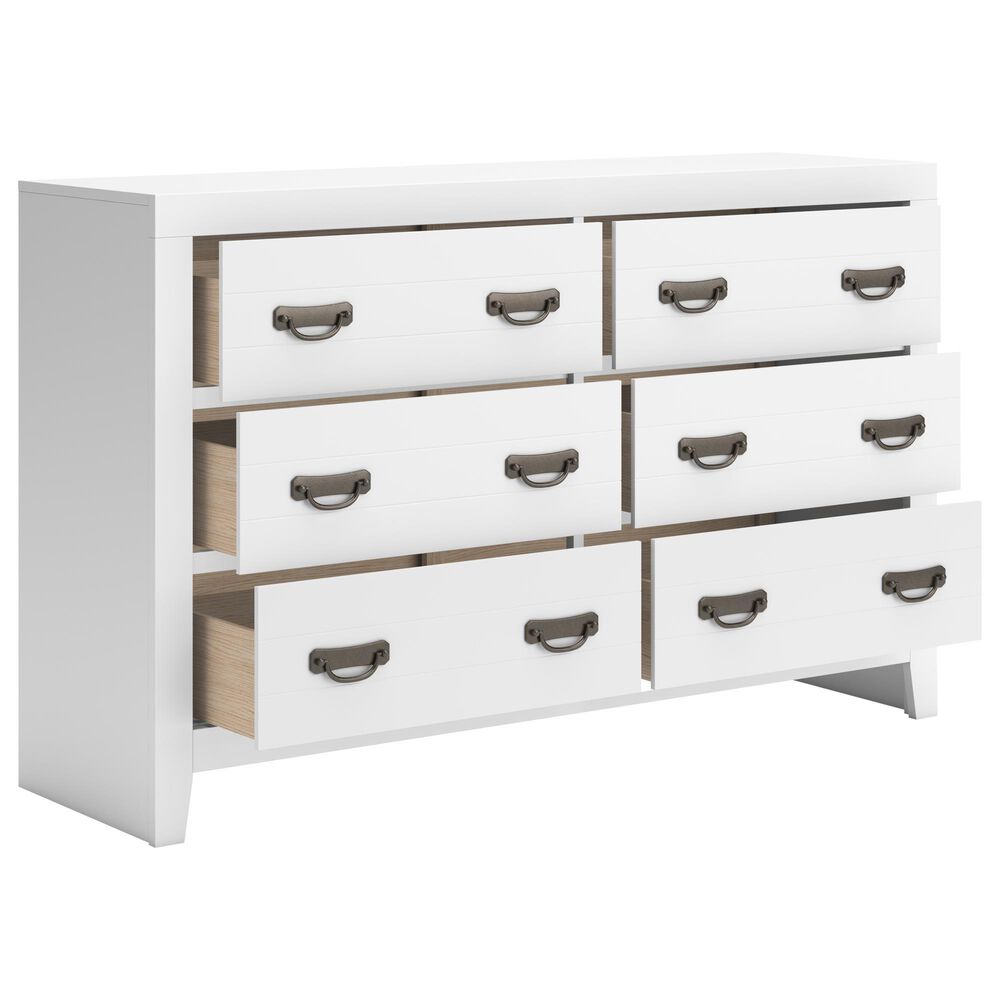 Ashley Binterglen 6-Drawer Dresser in White, , large