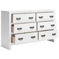 Ashley Binterglen 6-Drawer Dresser in White, , large