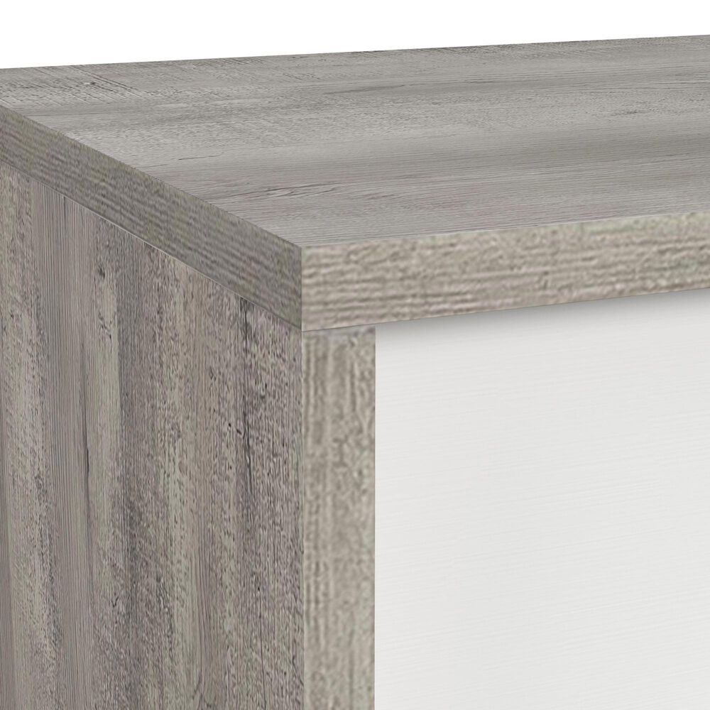 Mayberry Hill San Matteo 4-Piece Full Bedroom Set in Ash Grey and White, , large