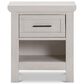 DaVinci Emory Farmhouse 1-Drawer Nightstand in White Driftwood, , large