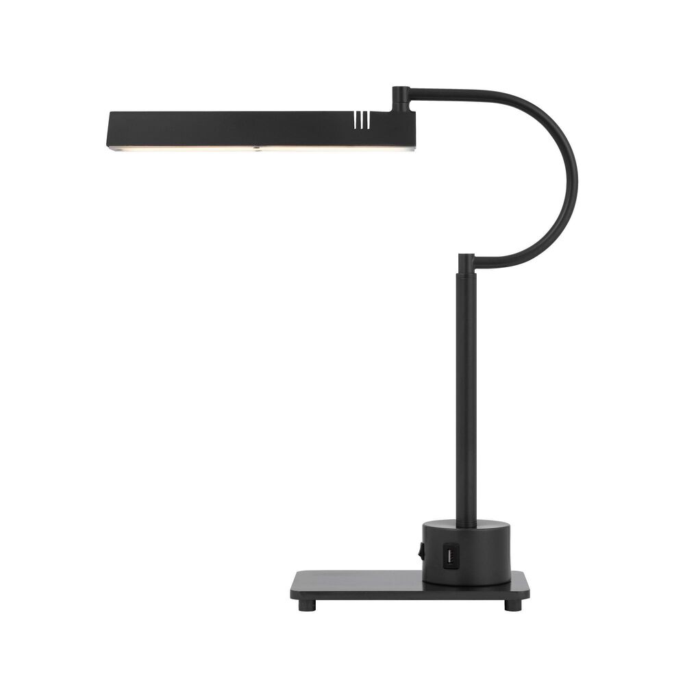 Cal Lighting LED Desk Lamp w/2 USB ports BR, , large