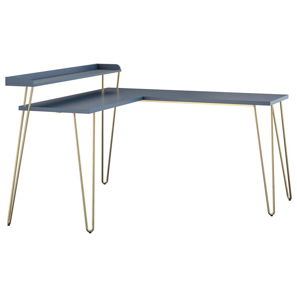 DHP Deacon L-Desk in Navy, , large