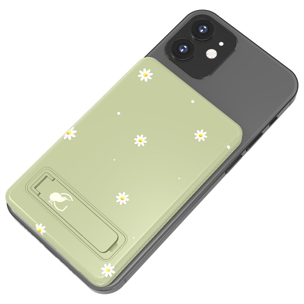 Gallevant MagCharge 5000mAh Wireless Power Bank with Kickstand in Daisy, , large