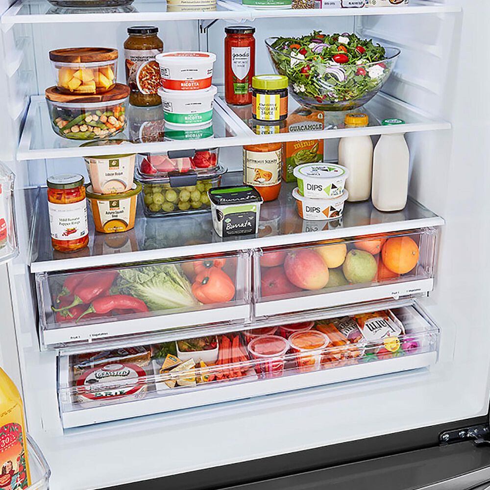 LG 29 Cu. Ft. French Door Refrigerator with Slim Design Water Dispenser in Print Proof Stainless Steel, , large