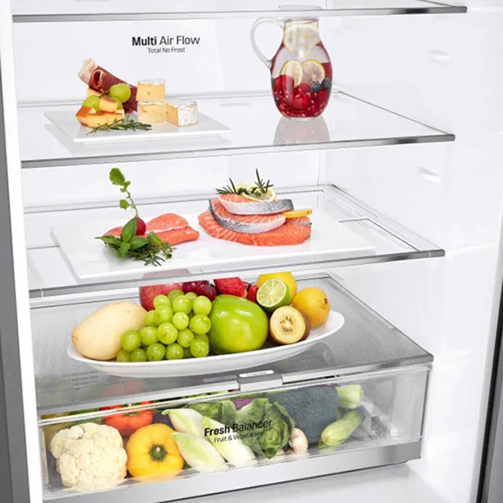 LG 15 Cu. Ft. Bottom Freezer Refrigerator in Stainless Steel, , large
