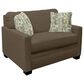 England Furniture Norwood Stationary Twin Sleeper with Visco Memory Foam Mattress in Benji Walnut, , large