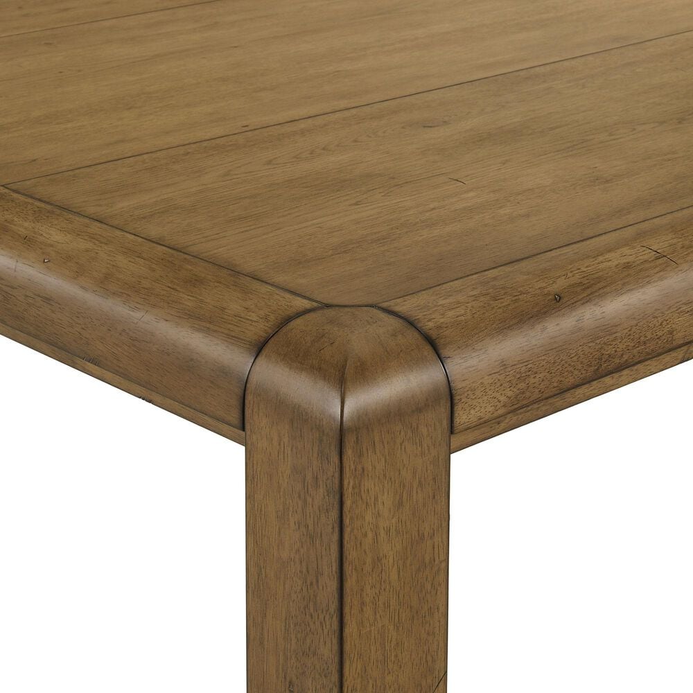 Crown Mark Cockrell Counter Height Extension Table in Antique Brown - Table with 1-18" Leaf, , large