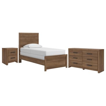 Ashley Broachmyn Twin Bed with Dresser and Nightstand in Warm Auburn, , large