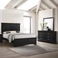 Crown Mark Amalia 3-Piece King Bedroom Set in Black, , large