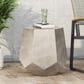 Hearth and Haven Calgary Hexagonal Patio Side Table in Light Grey, , large