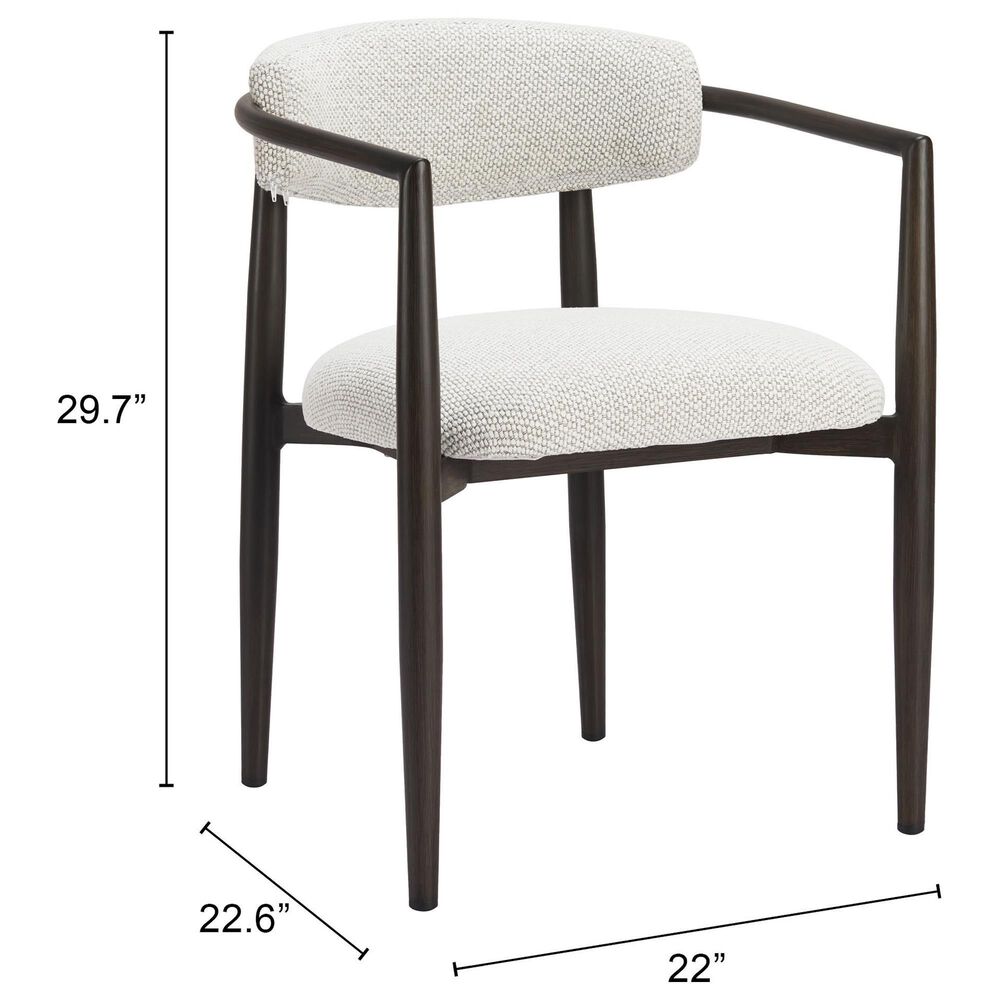 Zuo Modern Midori Dining Chair in White, , large