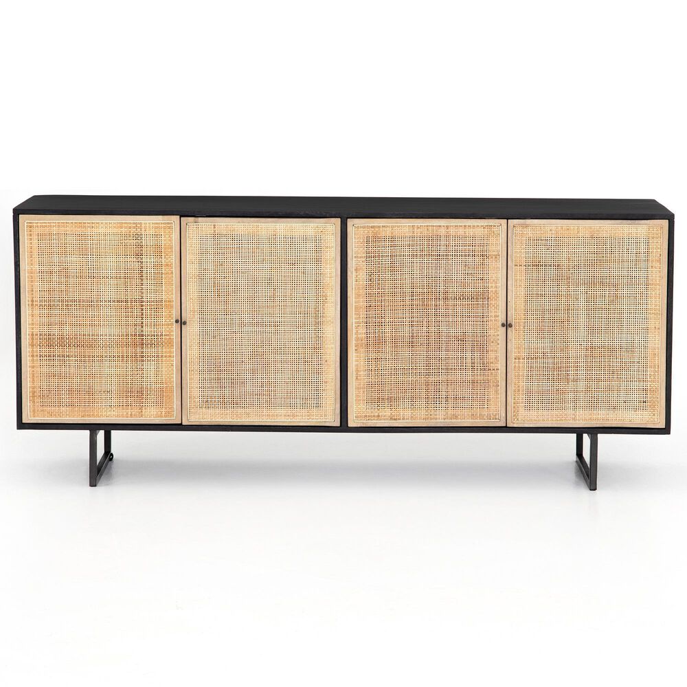 Four Hands Prescott Carmel Sideboard in Black Wash, Natural and Charcoal Grey, , large