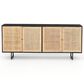 Four Hands Prescott Carmel Sideboard in Black Wash, Natural and Charcoal Grey, , large