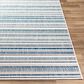 Surya Eagean EAG-2337 Navy, Light Blue, Blue and White 6"7" x 9" Indoor/Outdoor Area Rug, , large