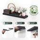 HOMLUX 35" Wall Mounted Floating Shelf with Invisible Brackets in Americano (Set of 2), , large