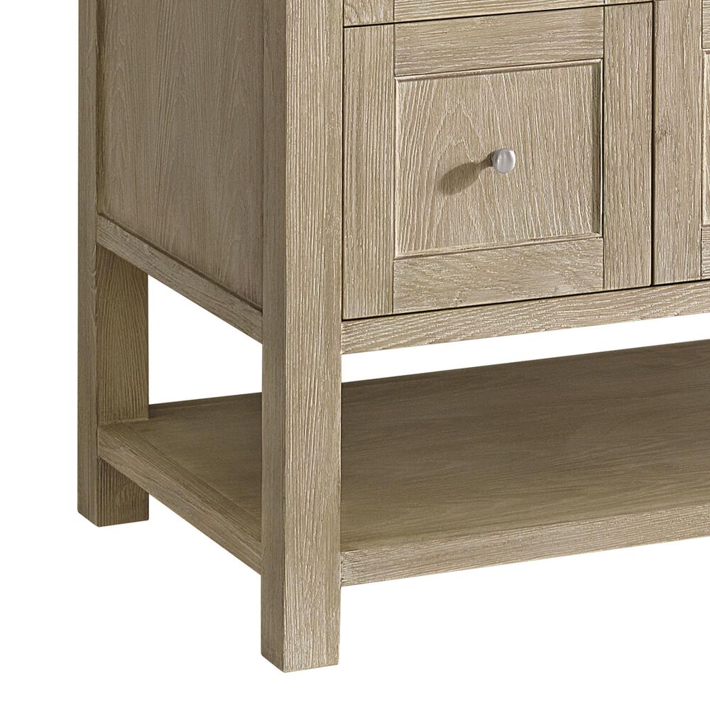 James Martin Vanities Breckenridge 48&quot; Single Vanity in Whitewashed Oak with 3 cm Lime Delight Quartz Top, , large