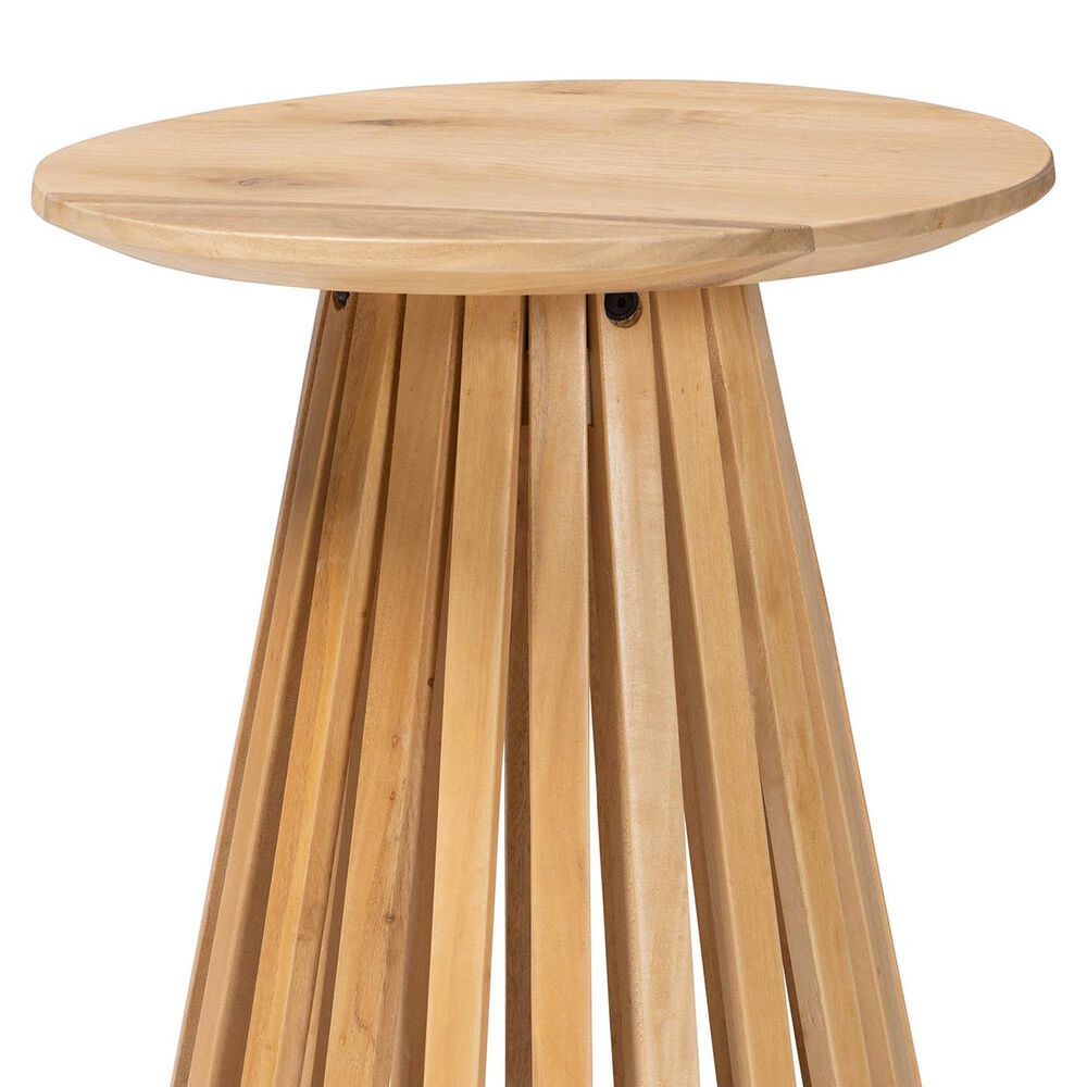 Baxton Studio Caribic End Table in Natural, , large