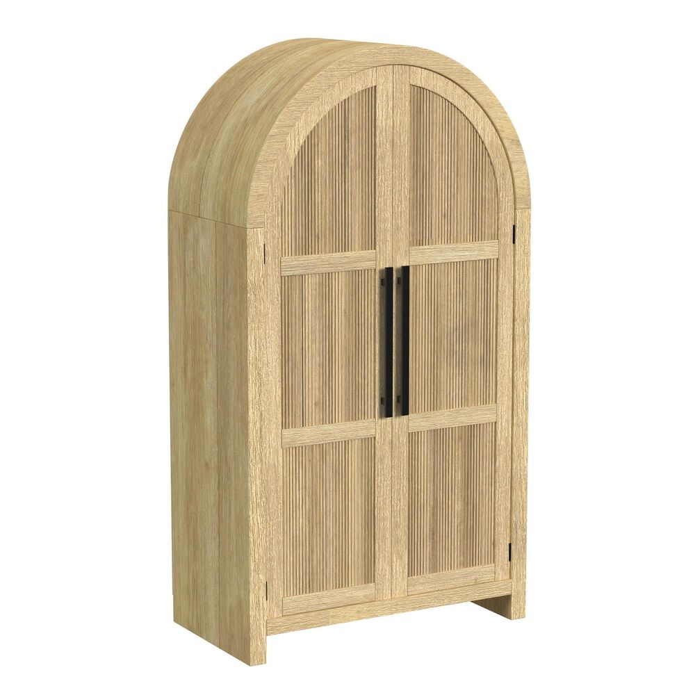 Mayberry Hill Ridgemont 4-Shelf Large Bookcase in Natural, , large