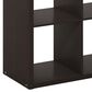 HOMLUX 4-Cube Reversible Open Back Bookshelf in Dark Oak, , large