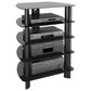 CorLiving Laguna Component Stand in Black, , large