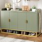 GARVEE 47.2" Sideboard Buffet Cabinet with Adjustable Shelves in Matt Gray Green, , large