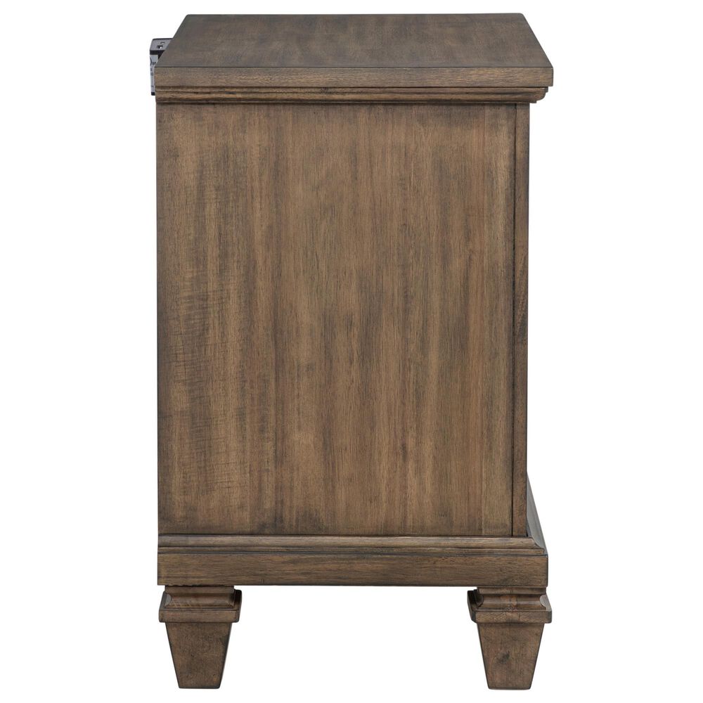 New Heritage Mariana 5 Piece King Bedroom Set in Vintage Mocha with Panel Bed, Dresser, Mirror, Nightstand and Chest, , large