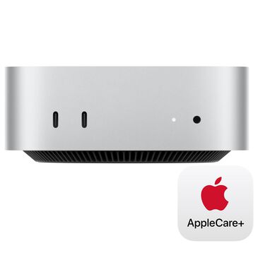 Apple Mac mini Desktop - Apple M4 chip - 10-core CPU - 16GB RAM - 10-core GPU - 256GB SSD in Silver with 3-Year AppleCare+, , large