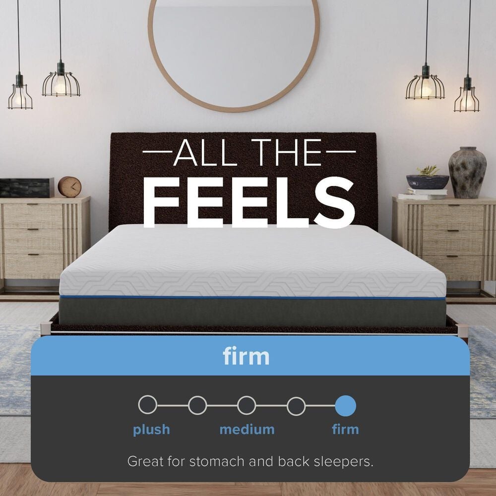 Hearth and Haven Southbay Lavender Firm Gel Memory Foam Twin XL Mattress with Edge Support and Air Grid, , large