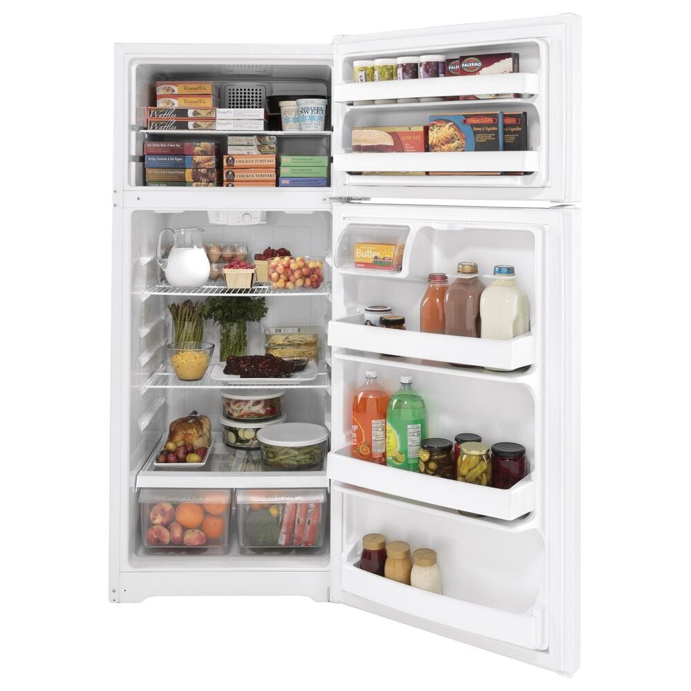 GE 17.5 Cu. Ft. Top-Freezer Refrigerator in White, , large