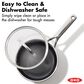 Green Pan Trident Hybrid 2.54 Qt Nonstick Saucepan with Lid in Stainless Steel, , large
