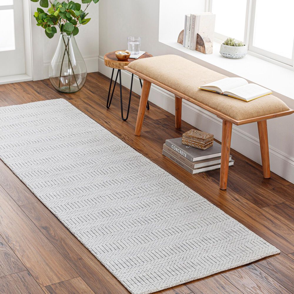Surya Hickory 2&#39;6&quot; x 8&#39; Light Beige, Gray and Charcoal Runner, , large