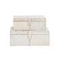 Maple and Jade 2-Piece Handmade Cowhide Storage Decorative Box Set in Silver, , large