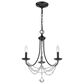 Golden Lighting Mirabella 3-Light Chandelier in Matte Black, , large
