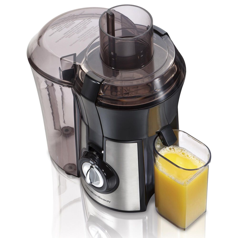 Hamilton Beach 1 Speed Big Mouth Juice Extractor in Black and Stainless Steel, , large