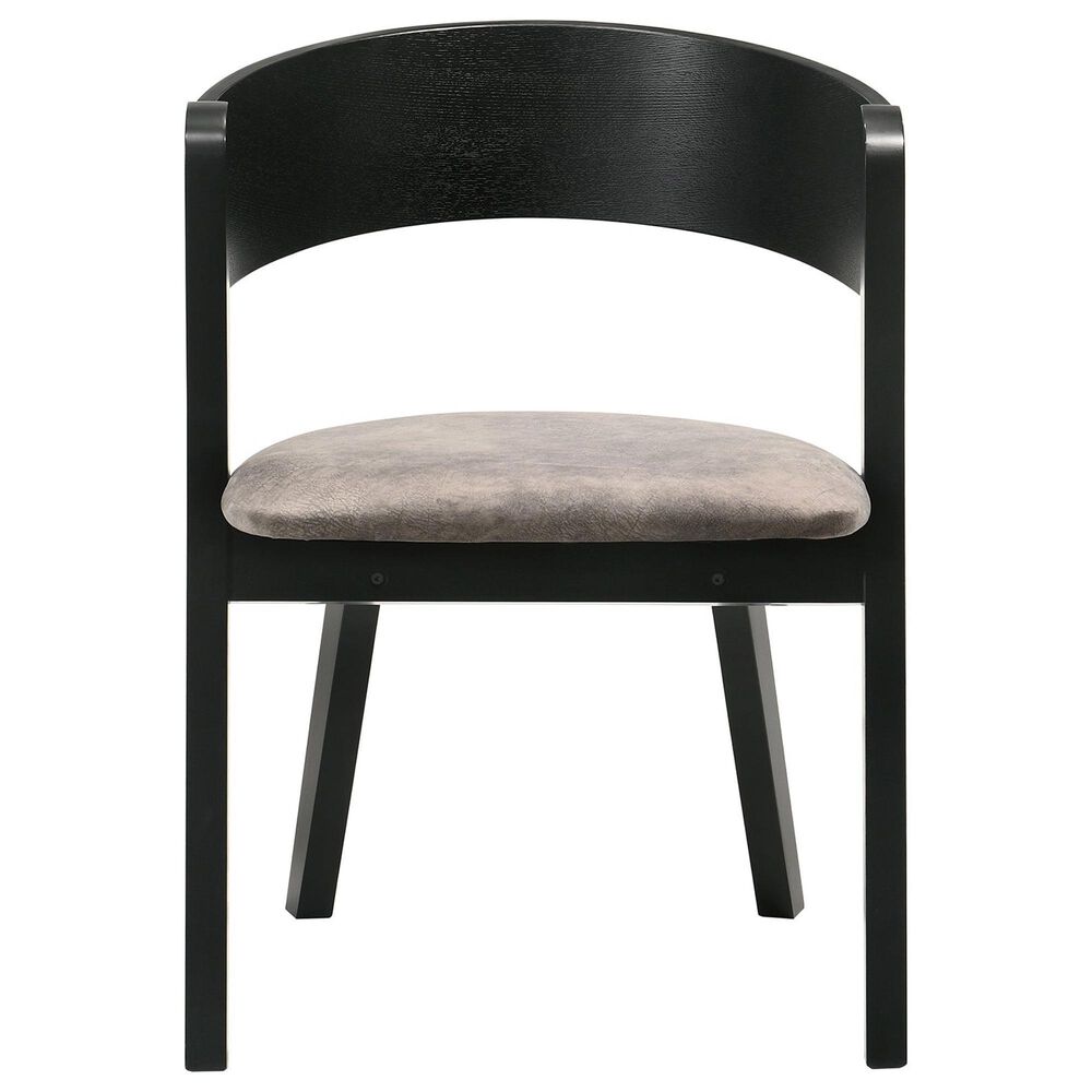 Armen Living Jackie Dining Chair in Black, , large