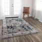 RIZZY Signature 10" x 13" Dark Gray and Multicolor Area Rug, , large