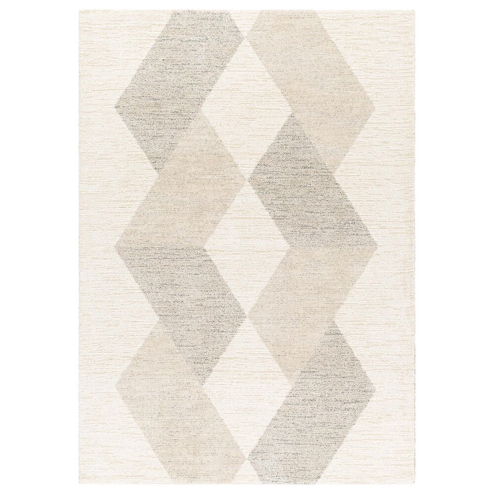 Surya Gavic 6"7" x 9"6" Light Beige, Ivory and Medium Gray Area Rug, , large