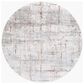 Surya Aisha 7"10" Round Charcoal, Gray, Dark Blue, Off-White, Burgandy and Burnt Orange Area Rug, , large