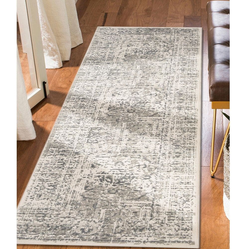 Amer Rugs Alpine 2&#39;7&quot; x 10&#39; Medium Gray Runner, , large