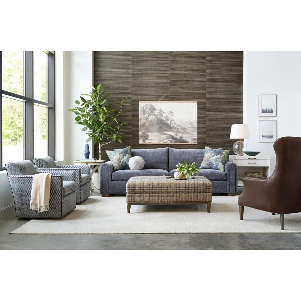 Massoud Arc Stationary Sofa in Opal Prussian, , large