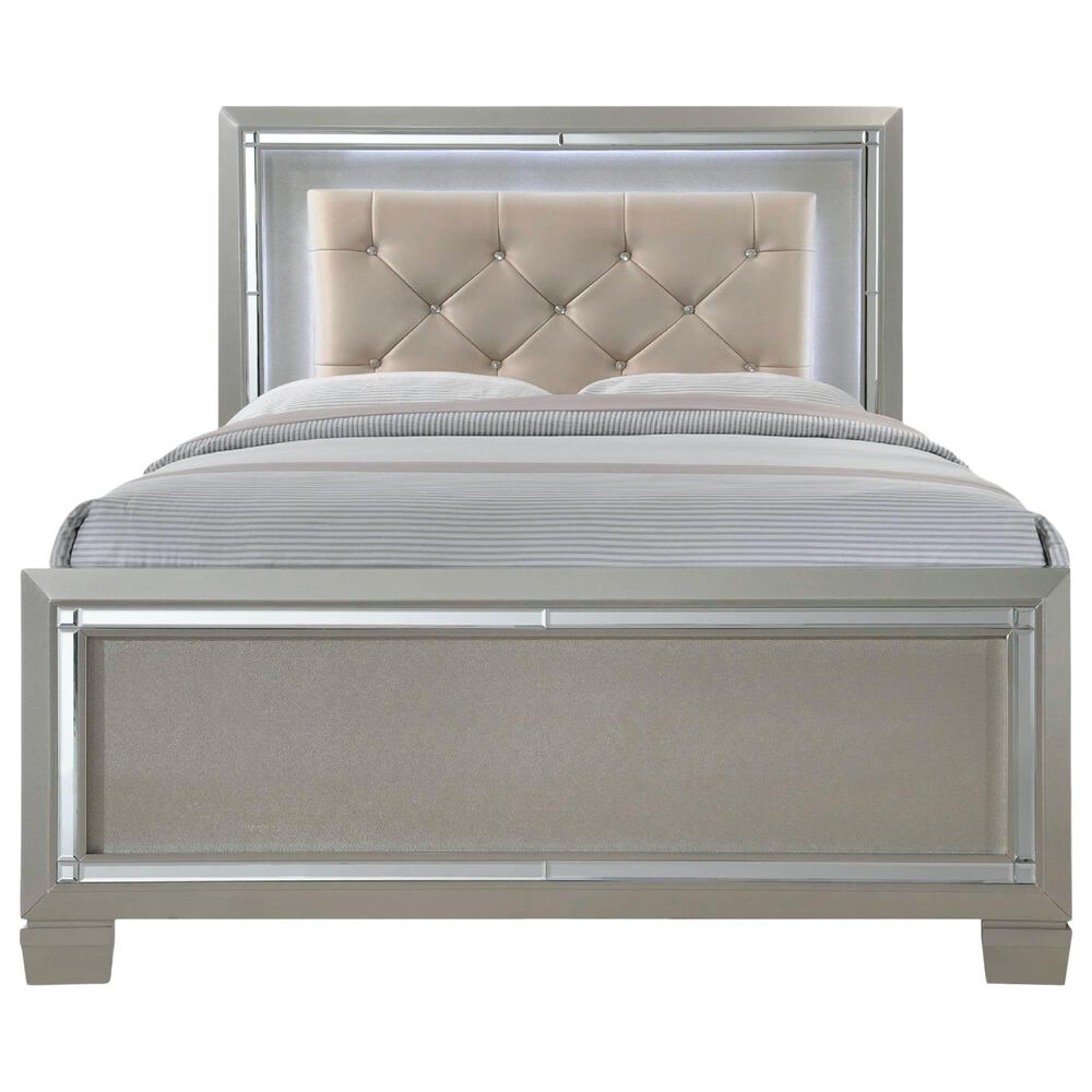 Mayberry Hill Platinum 4 Piece Twin Bedroom Set in Champagne, , large