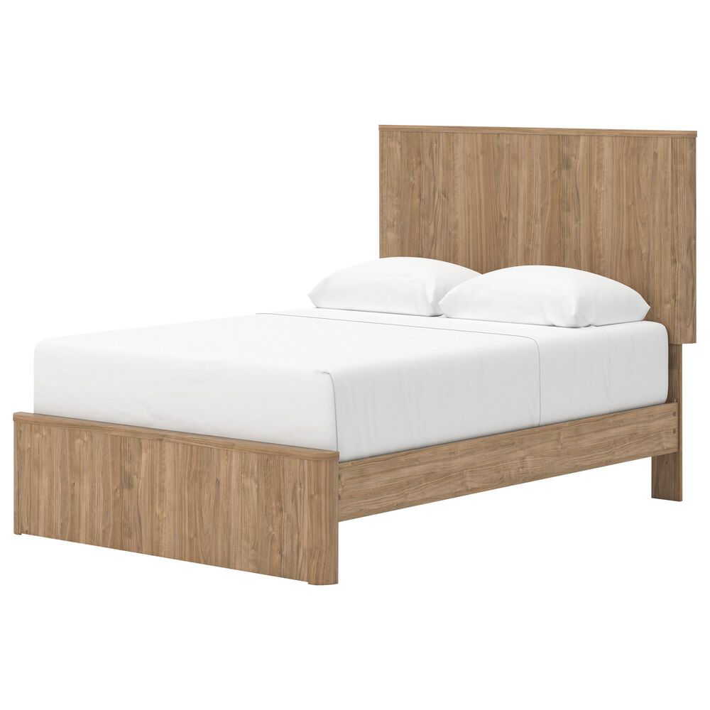 Ashley Gramburg 5 Piece Full Platform Panel Bedroom Set in Warm Brown, , large